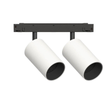 GRAFFIT Трековый светильник TWIN-SPOT LED 48В 2x10Вт 4000К CRI90 50° NO-DIM белый песок