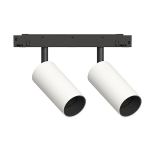GRAFFIT Трековый светильник TWIN-SPOT LED 48В 2x6Вт 4000К CRI90 50° NO-DIM белый песок