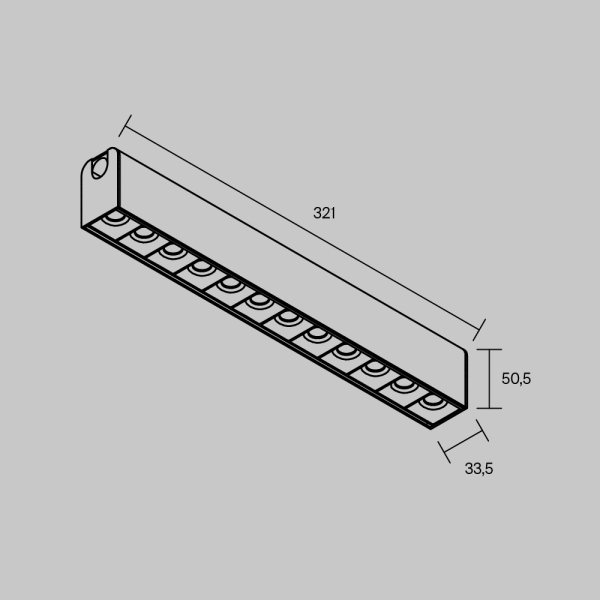 Трековый светильник Maytoni Technical ARITY Points TR237-1-12W3K-B