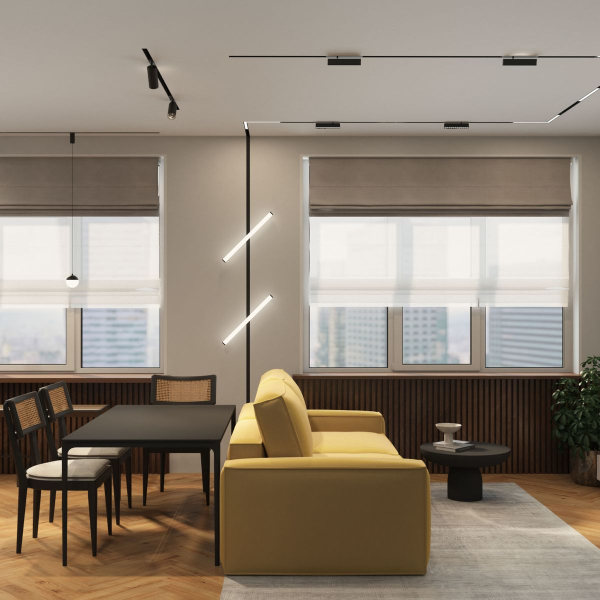 Трековый светодиодный светильник Denkirs DK8005-BK