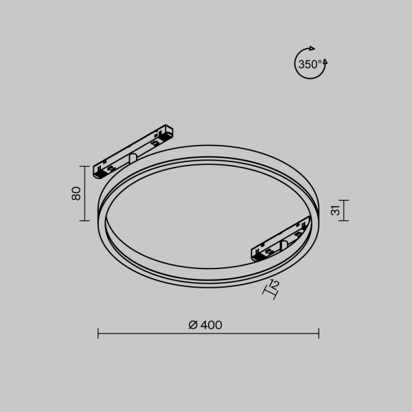 Трековый светильник Maytoni Technical TR227-2-24W3K-B