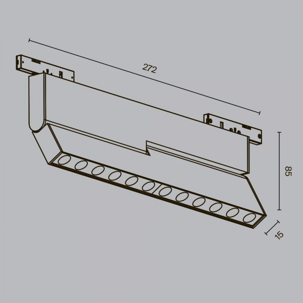 Трековый светодиодный светильник Maytoni Technical Levity Points Rot TR194-1-12W3K-M-B Трековый светодиодный светильник Maytoni Technical Levity Points Rot TR194-1-12W3K-M-B