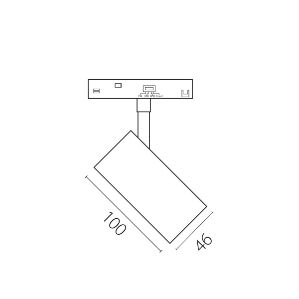 Трековый светильник Lightstar Uno Cct 209107CCT