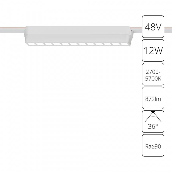 Трековый светодиодный светильник Arte Lamp Rapid A2954PL-1WH Трековый светодиодный светильник Arte Lamp Rapid A2954PL-1WH