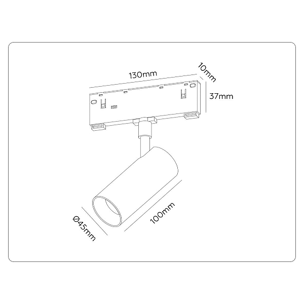 Трековый акцентный светильник Ambrella Light TRACK SYSTEM GL2305