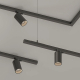 POWERLINE Трековый светильник SPOT LED 220В 10Вт 4000К CRI90 36° TRIAC угольно-черный