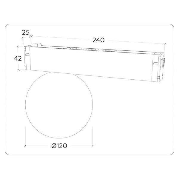 Трековый светодиодный светильник Ambrella Light Track System Magnetic 220V GL1371 Трековый светодиодный светильник Ambrella Light Track System Magnetic 220V GL1371