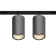 GRAFFIT Трековый светильник TWIN-SPOT LED 48В 2x10Вт 4000К CRI90 15° NO-DIM угольно-черный