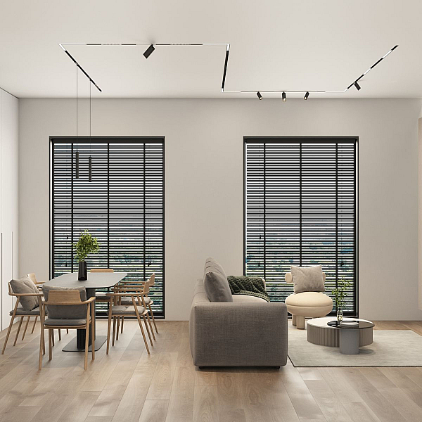 Трековый светодиодный светильник Denkirs Simple Spot DK8108-BK