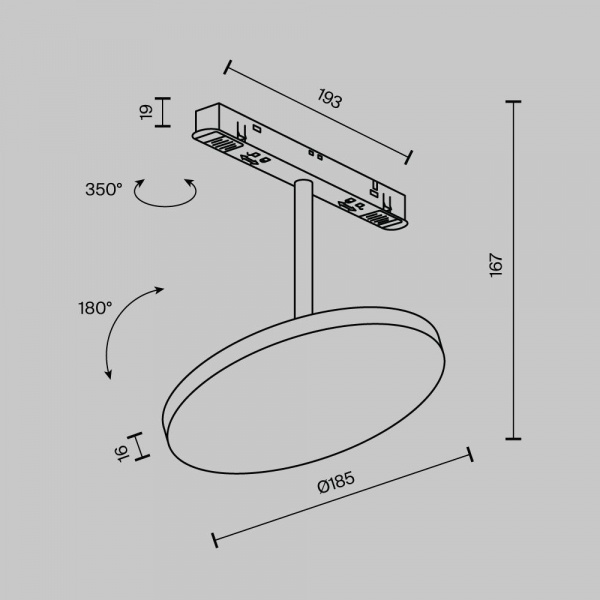 Трековый светодиодный светильник Maytoni Technical Magnetic Exility Plato TR131-2-15W4K-B Трековый светодиодный светильник Maytoni Technical Magnetic Exility Plato TR131-2-15W4K-B