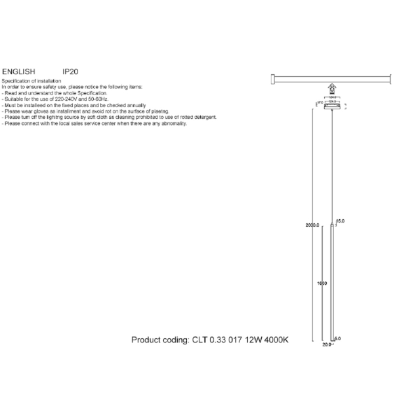 Трековый светодиодный светильник для магнитного шинопровода Crystal Lux Space CLT 0.33 017 12W BL 4000K