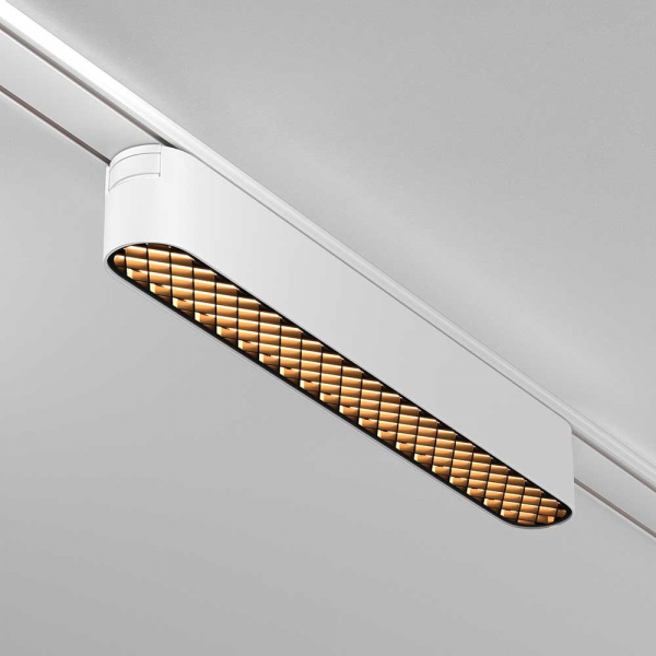 Трековый светодиодный светильник Maytoni Technical Radity Basis Grid TR084-1-12W3K-W Трековый светодиодный светильник Maytoni Technical Radity Basis Grid TR084-1-12W3K-W
