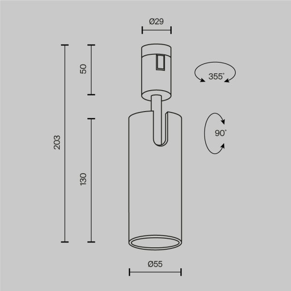 Трековый светильник Maytoni Technical FLARITY Focus Led TR144-1-12W3K-W-PT