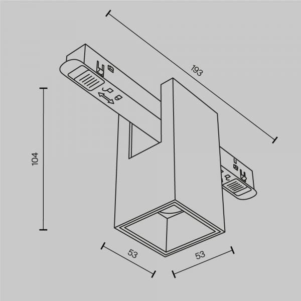 Трековый светодиодный светильник Maytoni Technical Magnetic Exility Alfa TR121-4-7W-DS-B Трековый светодиодный светильник Maytoni Technical Magnetic Exility Alfa TR121-4-7W-DS-B