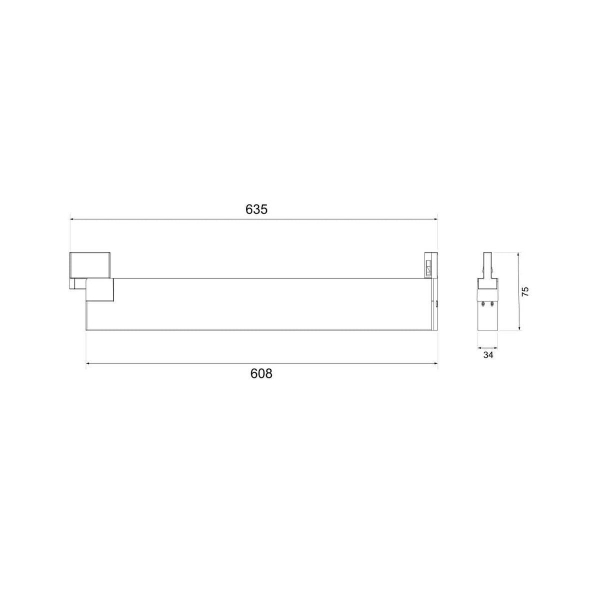 Трековый светодиодный светильник Elektrostandard X-Line черный матовый 28W 4200K LTB55 a052446 Трековый светодиодный светильник Elektrostandard X-Line черный матовый 28W 4200K LTB55 a052446