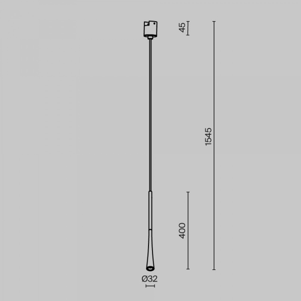 Трековый подвесной светильник Maytoni Technical TR167-1-7W3K-M-BS Трековый подвесной светильник Maytoni Technical TR167-1-7W3K-M-BS