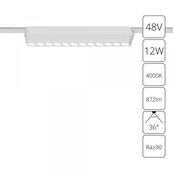 Трековый светодиодный светильник Arte Lamp Rapid A6154PL-1WH Трековый светодиодный светильник Arte Lamp Rapid A6154PL-1WH