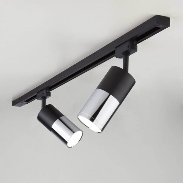 Трековый светодиодный светильник Elektrostandard Avantag черный матовый/хром 6W LTB27 a040961 Трековый светодиодный светильник Elektrostandard Avantag черный матовый/хром 6W LTB27 a040961