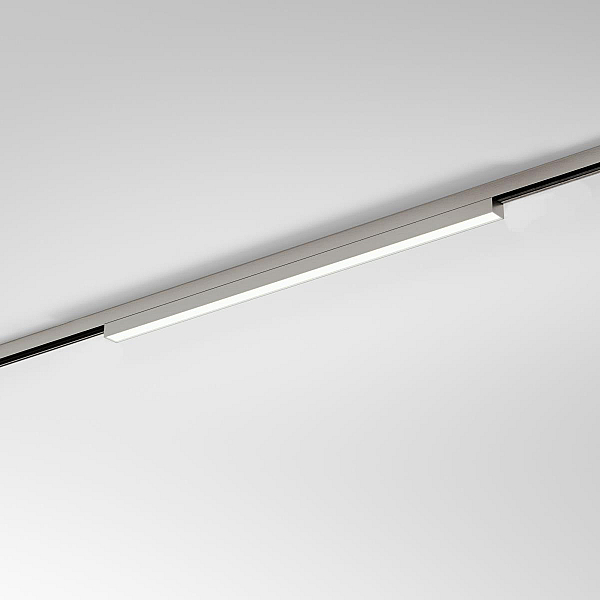 Трековый светильник 24W 4000K никель Elektrostandard 85527/01_система Лайн a072703