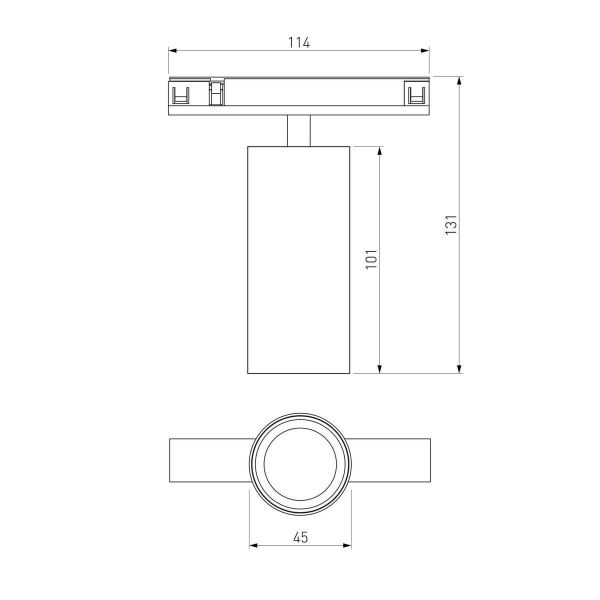 Трековый светодиодный светильник Elektrostandard Brass Line 85525/01 a069633 Трековый светодиодный светильник Elektrostandard Brass Line 85525/01 a069633