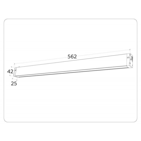 Трековый светодиодный светильник Ambrella Light Track System Magnetic 220V GL1292 Трековый светодиодный светильник Ambrella Light Track System Magnetic 220V GL1292