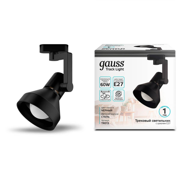 Трековый светильник Gauss Track Light Bulb TR013 Трековый светильник Gauss Track Light Bulb TR013