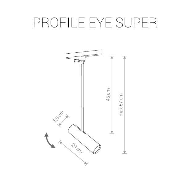 Трековый светильник Nowodvorski Profile Eye Super 9325 Трековый светильник Nowodvorski Profile Eye Super 9325