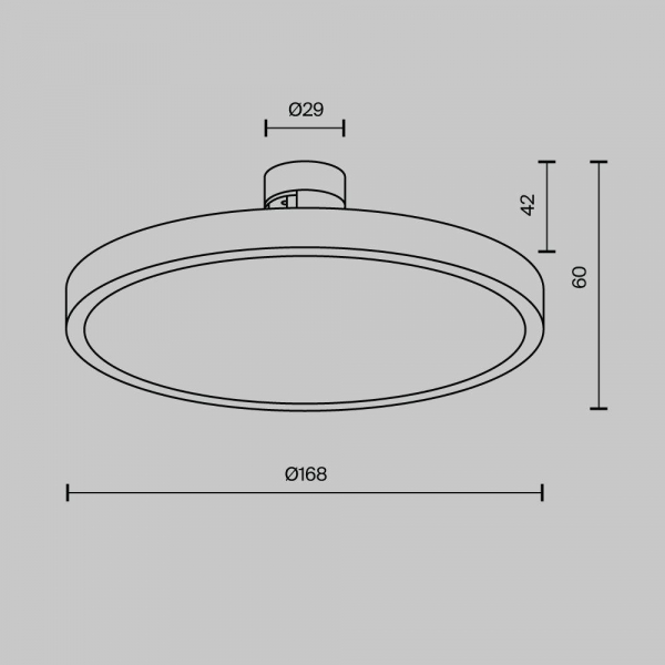 Трековый светодиодный светильник Maytoni Technical Flarity Plato TR153-1-10W3K-BS Трековый светодиодный светильник Maytoni Technical Flarity Plato TR153-1-10W3K-BS