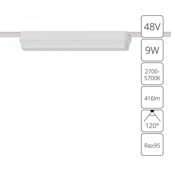 Трековый светодиодный светильник Arte Lamp Rapid A2953PL-1WH Трековый светодиодный светильник Arte Lamp Rapid A2953PL-1WH
