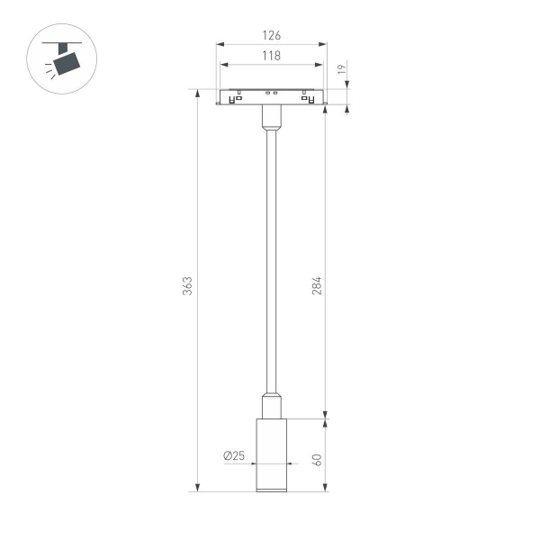 Трековый светодиодный светильник Arlight Mag-Orient-Spot-Flex-R25-3W Warm3000 049562 Трековый светодиодный светильник Arlight Mag-Orient-Spot-Flex-R25-3W Warm3000 049562
