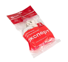 Удлинитель 'Эксперт' 2 гнезда 2 метра 16А/3,5кВт с заземлением ПВС 3х1 EKF PROxima UBA16-310-2-02