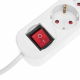 Удлинитель STANDARD 5 гнезд, 5м, 3х1,0мм², с/з, с выключателем, 2 USB, белый REXANT 13-4036