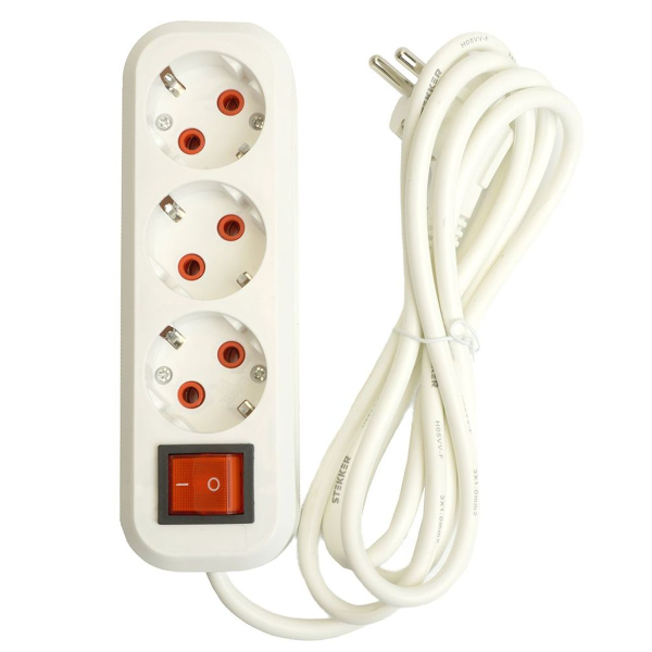 Удлинитель Stekker Home 3гн 2м с/з HM07-31-02 49353