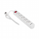 Удлинитель STANDARD 5 гнезд, 1,5м, 3х1,0мм², с/з, с выключателем, 2 USB, белый REXANT 13-4034