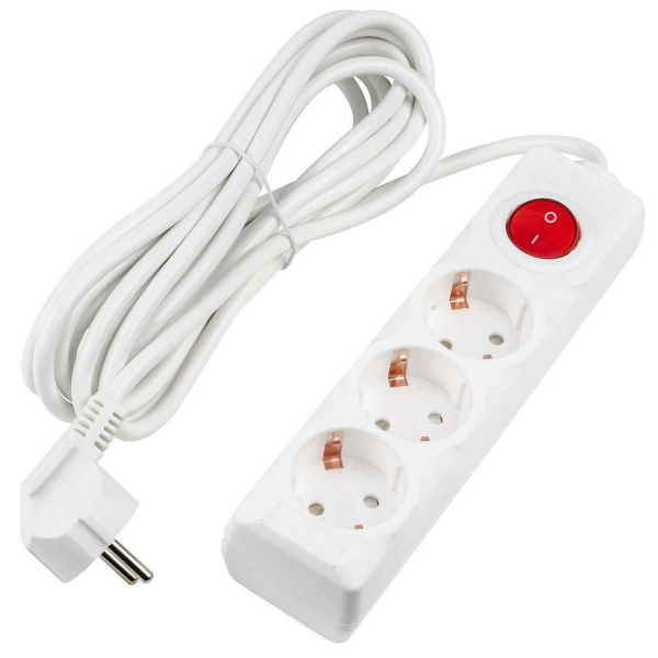 Удлинитель Uniel Ultra 3гн х 5м с/з S-GCU3-5B White UL-00010018 Удлинитель Uniel Ultra 3гн х 5м с/з S-GCU3-5B White UL-00010018