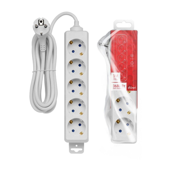 Удлинитель Duwi 5гн 3м с/з 32060 9 Удлинитель Duwi 5гн 3м с/з 32060 9