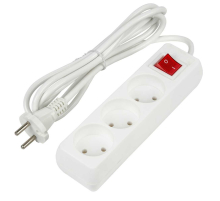 Удлинитель Uniel Ultra 3гн х 2м б/з S-CU3-2B White UL-00009994