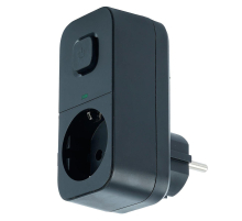 Сетевой фильтр 1-местный с/з Stekker 220В, 16А, с выключателем Nova, HM81-11-2, черный 50691