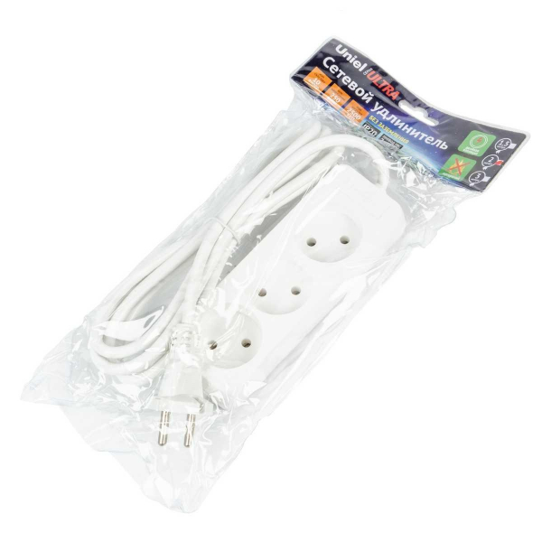 Удлинитель Uniel Ultra 3гн х 2м б/з S-CU3-2 White UL-00009981 Удлинитель Uniel Ultra 3гн х 2м б/з S-CU3-2 White UL-00009981