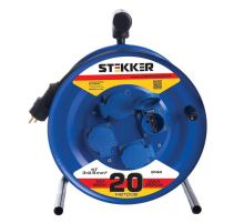 Удлинитель Stekker Professional 4гн 20м с/з PRF02-41-20 39784