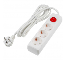Удлинитель Uniel Ultra 3гн х 3м с/з S-GCU3-3B White UL-00010016