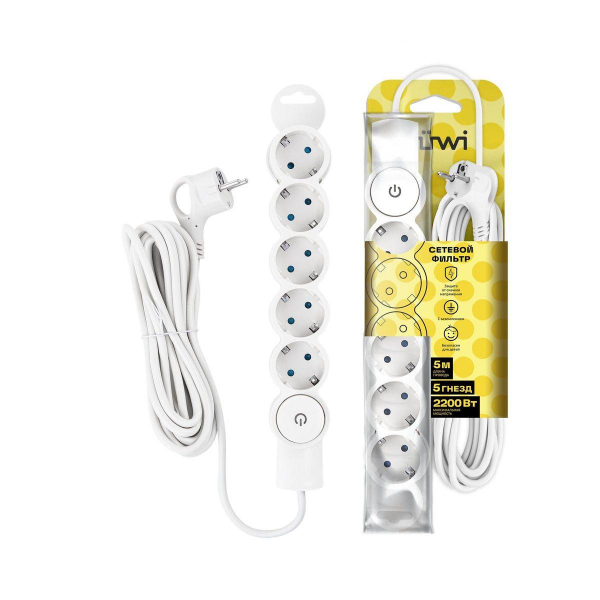 Сетевой фильтр Duwi 5гн 5м с/з 32577 2 Сетевой фильтр Duwi 5гн 5м с/з 32577 2