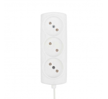 Удлинитель PROconnect STANDARD 3 гнезда, 1.5 м, 2х0.75 мм², б/з, белый 11-7206