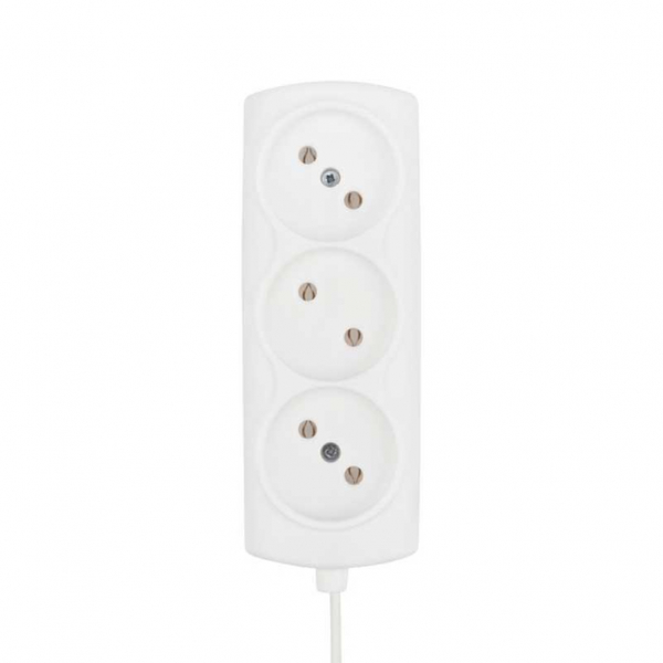 Удлинитель PROconnect STANDARD 3 гнезда, 1.5 м, 2х0.75 мм², б/з, белый 11-7206