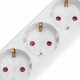 Удлинитель STANDARD 5 гнезд, 1,5м, 3х1,0мм², с/з, с выключателем, белый REXANT 13-4031