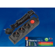Удлинитель Uniel 2гн х 3м с/з Standard S-GCD3-3B Black UL-00003608