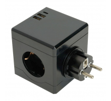 Разветвитель сетевой Stekker 3гн с/з 2хUSB A+Type C ADP16-33-21 49658