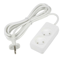 Удлинитель Uniel Ultra 2гн х 3м б/з S-CU2-3 White UL-00009977