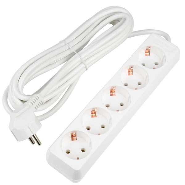 Удлинитель Uniel Ultra 5гн х 5м с/з S-GCU5-5 White UL-00010009 Удлинитель Uniel Ultra 5гн х 5м с/з S-GCU5-5 White UL-00010009