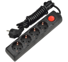 Удлинитель Uniel 4гн х 3м с/з Standard S-GCD4-3B Black UL-00003610